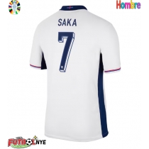 Camiseta Inglaterra Bukayo Saka #7 Primera Equipación Eurocopa 2024 manga corta